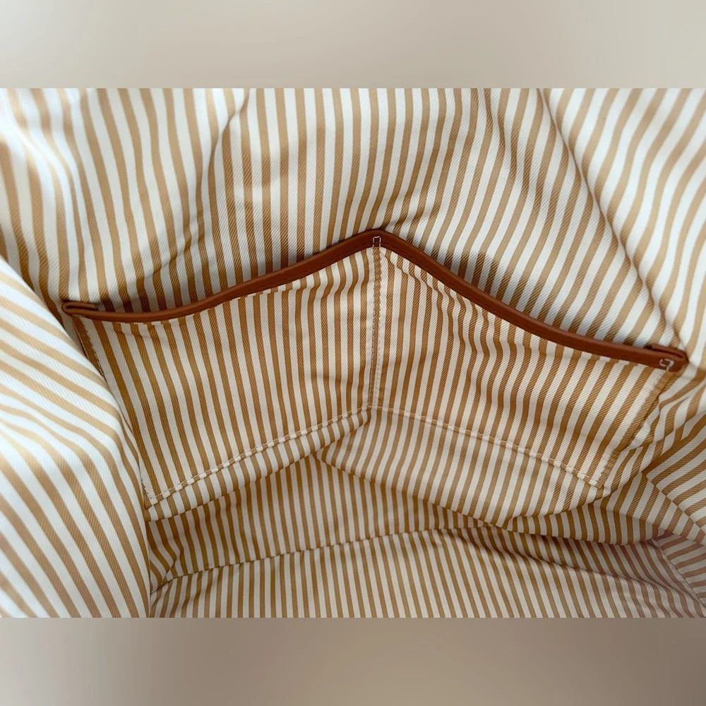 Kate Spade Black and Navy Tote with Brown Handles - Picture 9 of 10